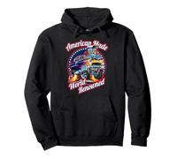 American Made World Rinomato Classico Muscolo Auto Cartone Animato Felpa con Cappuccio