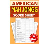 American Mah Jongg Score pad 2025-2026