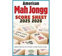 American Mah Jongg Score Sheet 2025-2026