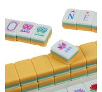 American Mahjong Set 160 pezzi con incisione chiara per Game Night | Piastrelle Mahjong intagliate a mano per serate sociali e divertimento in famiglia, ideali per principianti e amanti dei