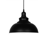 American Metal Lamp, Vintage Industrial Style Ceiling Chandelier, Creative Bar Pendant Light Fixture, E26 Base(Black,13.7in)