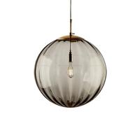 American Minimalist Style Hanging E14 Light Source Single-Head Chandelier, Creative Spherical Colored Glass Pendant Lamp Lampshade, Bar, Bedside, Balcony Decorative Lighting Fixture(A)