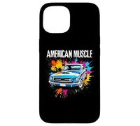 American Muscle Car Lover Car Guy Auto Mechanic Classic Car Custodia per iPhone 15