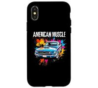 American Muscle Car Lover Car Guy Auto Mechanic Classic Car Custodia per iPhone X/XS