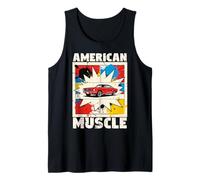 American Muscle Car Lovers Comic Style Auto Mechanic Canotta