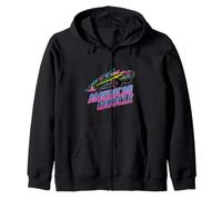American Muscle Car Vintage Anni '80 Synthwave Geometrico Retro Felpa con Cappuccio