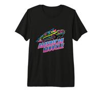 American Muscle Car Vintage Anni '80 Synthwave Geometrico Retro Maglietta Premium