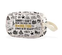American Musical Clear Makeup Bag Musical Theater Regalo per gli amanti della musica, Over the Lyrics Cbag Eu, Multiuso