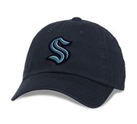 American Needle Blue Line Collection NHL National Hockey League Team - Berretto da Baseball con Fibbia Regolabile, Seattle Kraken (Blu Marino), Taglia Unica