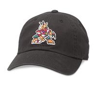 American Needle NHL National Hockey League Team Baseball Fibbia Strap papà Cappello, Uomo, Phoenix Coyotes (Nero), Taglia Unica