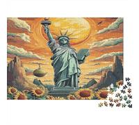 American Patriotic Eagle Collage Puzzle Impossibili 1000Pcs Decorazione Per La Casa. Rilassamento E Intelligence Per Adulti E Ragazzi Da 14 Anni 70x50cm/1000pcs