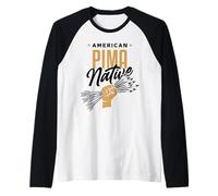 AMERICAN PIMA NATIVE - Pugno di frecce - Tribù Cultura indiana Maglia con Maniche Raglan