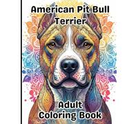 American Pit Bull Terrier Coloring Book for Adults