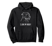 American Pitbull Terrier Rocky Animal Trainer Felpa con Cappuccio