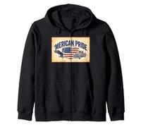 'American Pride Patriottico in Stile Americano Felpa con Cappuccio