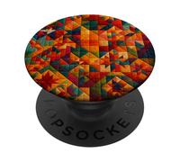 American Quilt Colorful Patchwork Quilting Quilter Cucito PopSockets PopGrip Adesivo