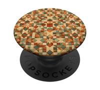 American Quilt Colorful Patchwork Quilting Quilter Cucito PopSockets PopGrip Adesivo