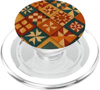 American Quilt Colorful Patchwork Quilting Quilter Cucito PopSockets PopGrip per MagSafe