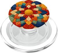 American Quilt Colorful Patchwork Quilting Quilter Cucito PopSockets PopGrip per MagSafe