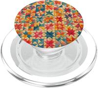 American Quilt Colorful Patchwork Quilting Quilter Cucito PopSockets PopGrip per MagSafe