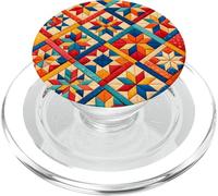 American Quilt Colorful Patchwork Quilting Quilter Cucito PopSockets PopGrip per MagSafe