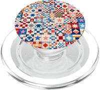 American Quilt Colorful Patchwork Quilting Quilter Cucito PopSockets PopGrip per MagSafe