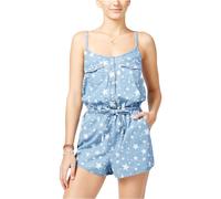 American Rag Tuta Jumpsuit Donna Con Stampa A Stelle, Blu, X-Piccola