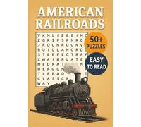 American Railroads Word Search Puzzle Book: Word Searches with Easy to Read Print about Railroads, Trains, Locomotive and More | 6x9 inches, 110 pages ... Gift for Vacations, Holidays and Free Times