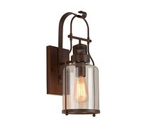 American Retro Sconce Funce Funce Outdoor Antique Lampada da parete di ferro da pararidoio corridoio corridoio scale per camera da letto Light Cafe Bar Bar Decoration Rural Mediterranean Lighting