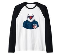 American Shadow Eagle Potere di Onore e Forza Maglia con Maniche Raglan
