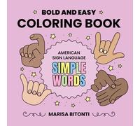 American Sign Language Simple Words Coloring Book