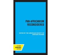 American Society of African Culture Pan-Africanism Reconsidered (Tascabile)