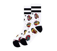 American Socks Calze a mezza gamba altezza mezza gamba| Stampa The Wrestler | Taglia unica 36-46 EU| Made in Barcellona| Vegan Friendly| Controllo degli odori e materiale antibatterico, Stampa Il