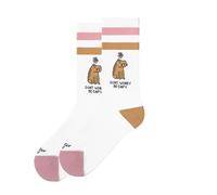 American Socks Calze a mezza gamba, Mid High | Stampa Be Capy | Made in Barcelona | Vegan Friendly, controllo degli odori, materiale antibatterico, doppio rinforzo sulla suola, punta e tallone,