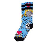 American Socks Calzini a mezza gamba modello BLAST| Medio-Alta | Assorbimento dell'umidità | Calzini divertenti| Calzini comodi, uso quotidiano., blu, S-M Alto