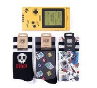 American Socks Calzini a mezza gamba | Scatola regalo Gamer Box, stile Old School | Tecnologia Controllo Umidità | Massima freschezza | Edizione limitata, Grafico, L-XL Alto