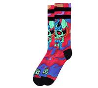American Socks | Calzini Dead and Alive | Lunghezza Media-Alta, Composizione 67% Coolmax® | Due Taglie | Assorbono l'Umidità | Calzini a Mezzo Gamba Unisex, Large-X-Large