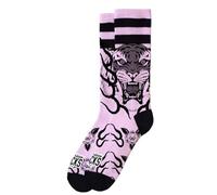 American Socks | Calzini Khan | Lunghezza Medio-Alta, 2 Taglie, Unisex | Progettati a Barcellona | Assorbono l'Umidità, Composizione 67% Coolmax, Rosa, Large-X-Large