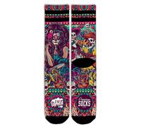 American Socks Calzini Lunghi Día De Los Muertos Coolmax Half Lilac / Black