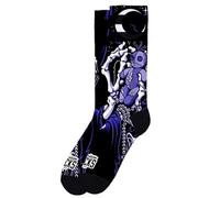 American Socks | Calzini Voodoo | Lungo Medio-Alto, 2 Taglie, Composizione 67% Coolmax | Design a Barcellona | Assorbono l'Umidità per Piedi Fescos | Unisex, Nero , Large-X-Large