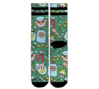 American Socks Heist Havoc Calze a mezza gamba | Mezza Canna Unisex| Design divertente e originale e uso quotidiano, Heist Havoc, L-XL Alto