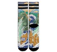 American Socks Kaiju King| Calzini Unisex| Design unico e divertente| Tecnologia di assorbimento, Kaiju King, S/M