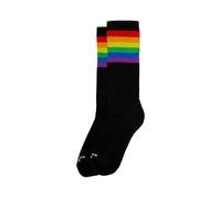 American Socks Mid High Rainbow Pride Nero, righe arcobaleno