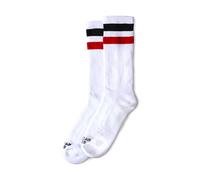 American Socks Mid High Teenage Anarchist, nero / rosso a righe