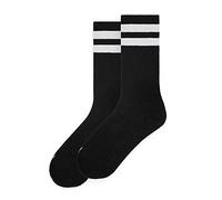 American Socks-Mid High1 - Calze sportive per uomo e donna, calze Crossfit, calze Padel, calze da corsa, calze da ciclismo, bici e skate (IT, Testo, Taglia unica, Regular, Regular, Back in black 1)