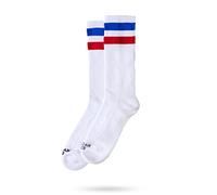 American Socks-Mid High1 - Calze Sportive per Uomo e Donna, Crossfit, Padel, Corsa, Ciclismo, Bici e Skate (American Pride 1, Taglia Unica)