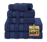 American Soft Linen Set di asciugamani da bagno, collezione Salem, 100% cotone turco pettinato, set di 6 asciugamani morbidi e assorbenti, 2 asciugamani da bagno, 2 asciugamani da bagno, 2 asciugamani