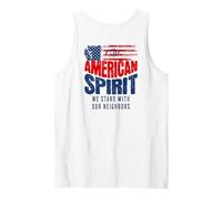 American Spirit Noi Il Popolo Siamo con la democrazia dei vicini Canotta