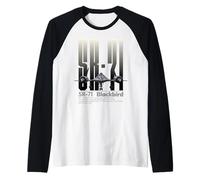 American SR71 Blackbird - Aereo Spia Militare Aviazione Artistica Maglia con Maniche Raglan