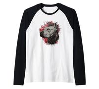 American Staffordshire Terrier Punk Rock Maglia con Maniche Raglan